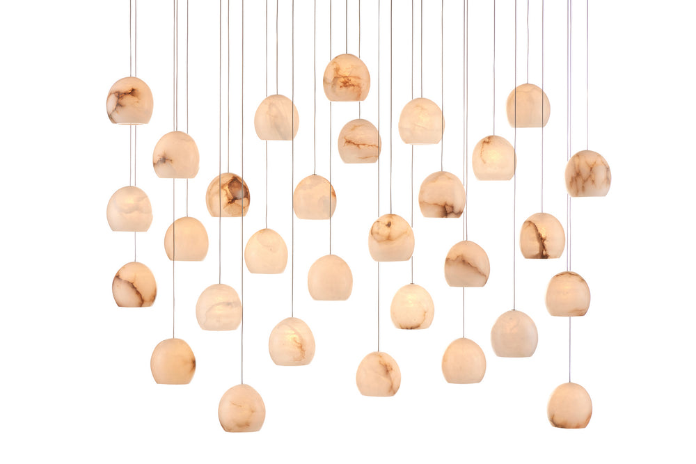 Currey and Company - 30 Light Pendant - Lazio Collection - White- Union Lighting Luminaires Decor