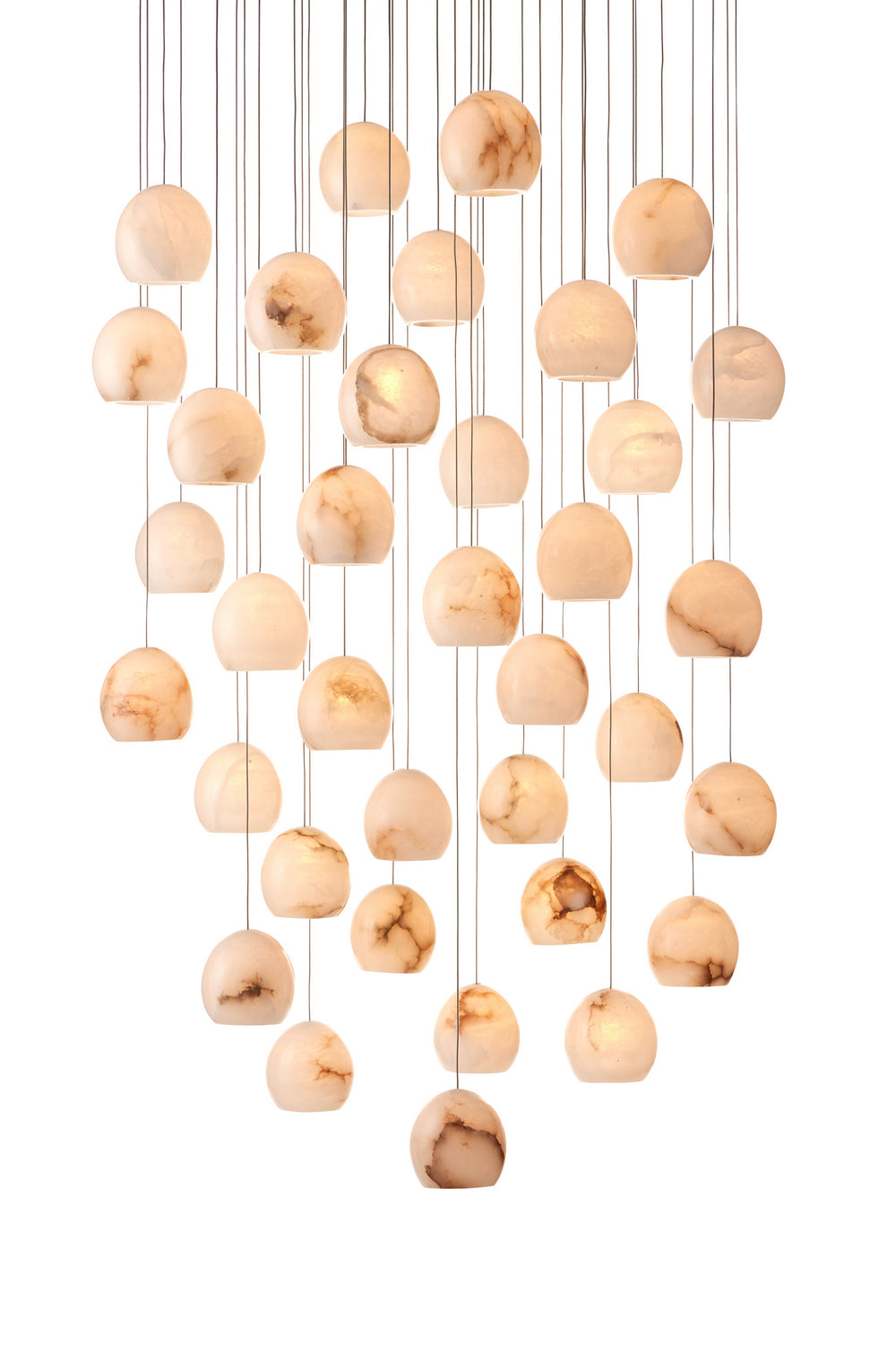 Currey and Company - 36 Light Pendant - Lazio Collection - White- Union Lighting Luminaires Decor