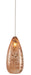 Currey and Company - One Light Pendant - Rame Collection - Copper- Union Lighting Luminaires Decor