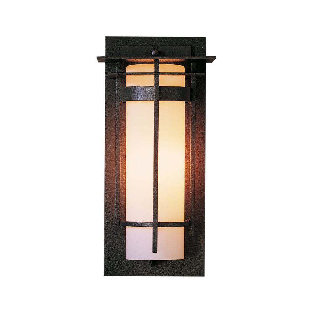 Hubbardton Forge - One Light Outdoor Wall Sconce - Banded - Coastal Natural Iron- Union Lighting Luminaires Decor