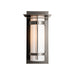 Hubbardton Forge - One Light Outdoor Wall Sconce - Banded - Coastal Natural Iron- Union Lighting Luminaires Decor