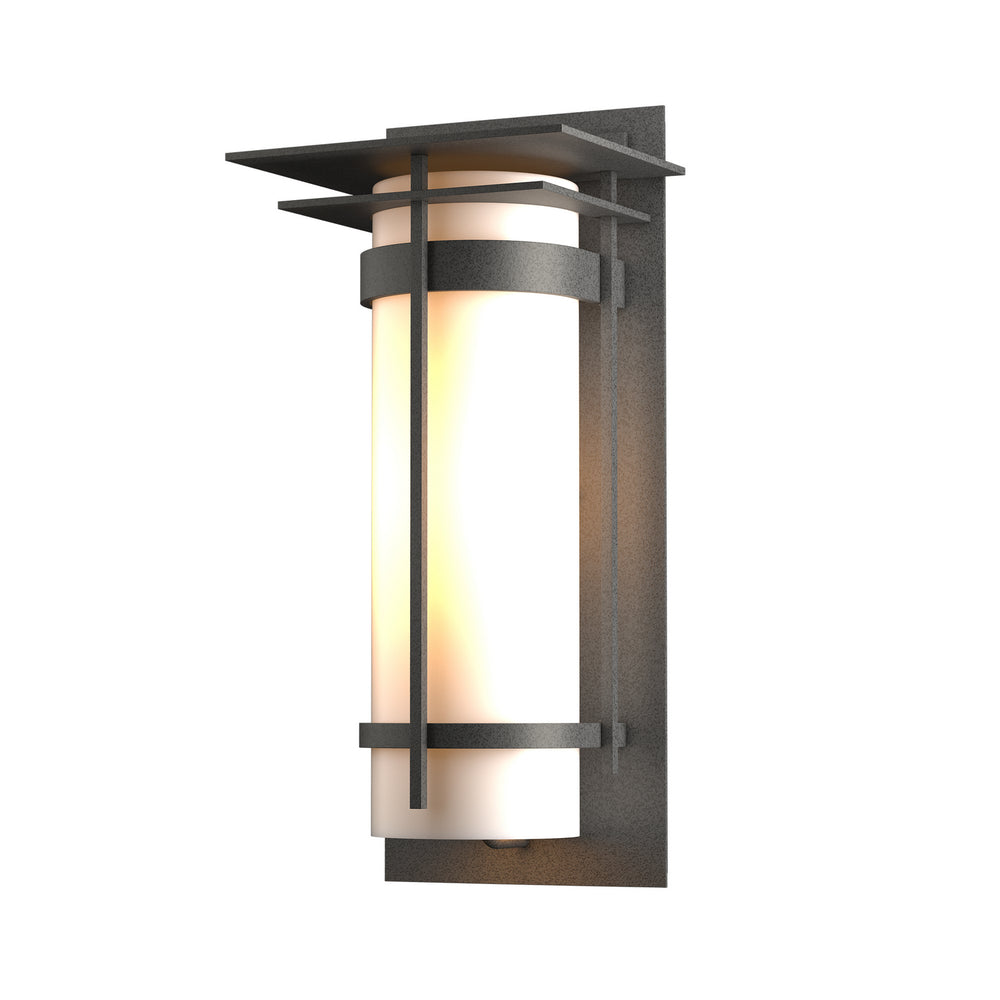 Hubbardton Forge - One Light Outdoor Wall Sconce - Banded - Coastal Natural Iron- Union Lighting Luminaires Decor