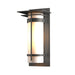 Hubbardton Forge - One Light Outdoor Wall Sconce - Banded - Coastal Natural Iron- Union Lighting Luminaires Decor