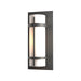 Hubbardton Forge - One Light Outdoor Wall Sconce - Banded - Coastal Natural Iron- Union Lighting Luminaires Decor