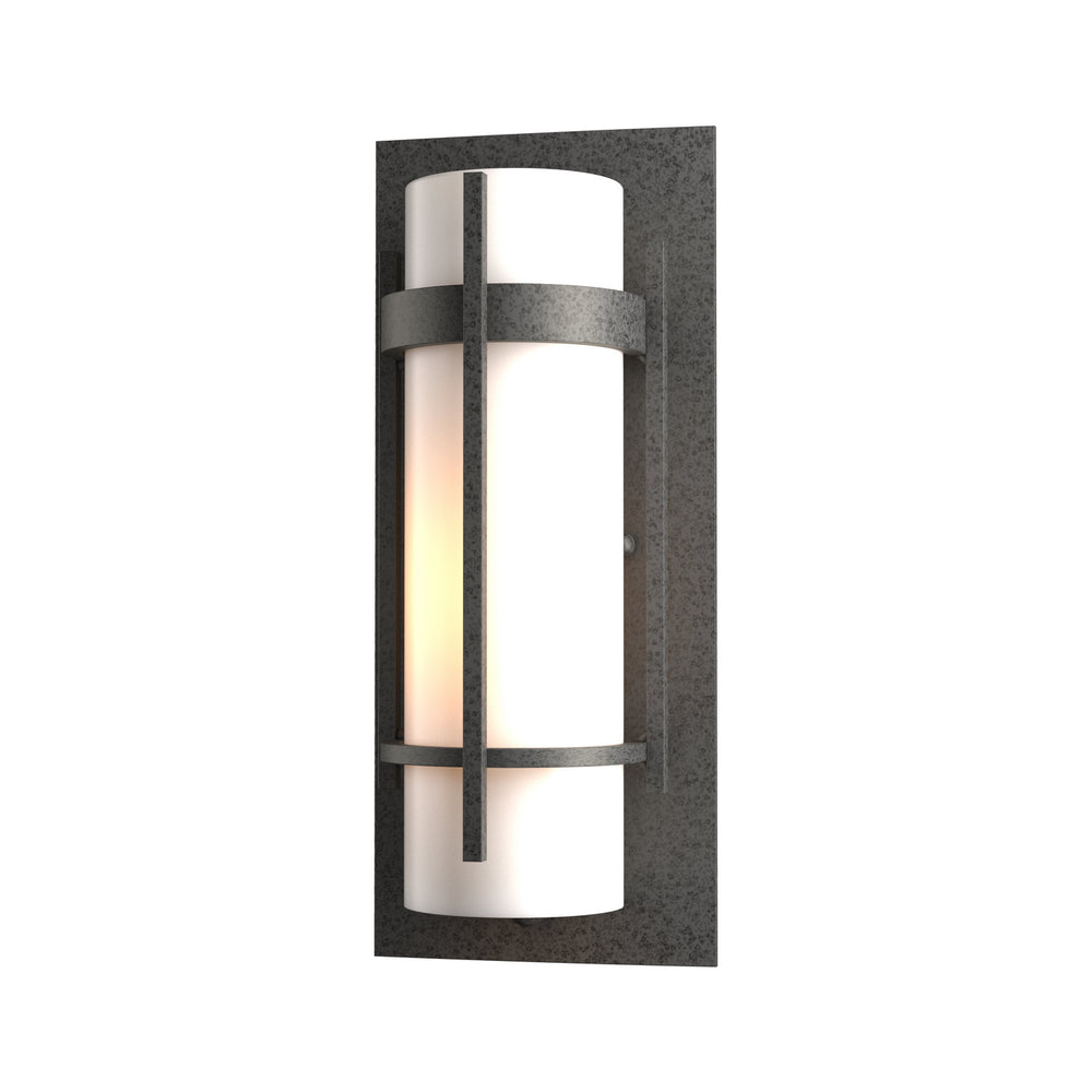 Hubbardton Forge - One Light Outdoor Wall Sconce - Banded - Coastal Natural Iron- Union Lighting Luminaires Decor