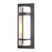 Hubbardton Forge - One Light Outdoor Wall Sconce - Banded - Coastal Natural Iron- Union Lighting Luminaires Decor