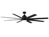 Meridian - 72" Outdoor Ceiling Fan - Bluffton - Matte Black- Union Lighting Luminaires Decor