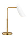 Visual Comfort Studio Canada - One Light Table Lamp - Tresa - Matte White and Burnished Brass- Union Lighting Luminaires Decor