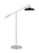 Visual Comfort Studio Canada - One Light Floor Lamp - Wellfleet - Midnight Black and Polished Nickel- Union Lighting Luminaires Decor