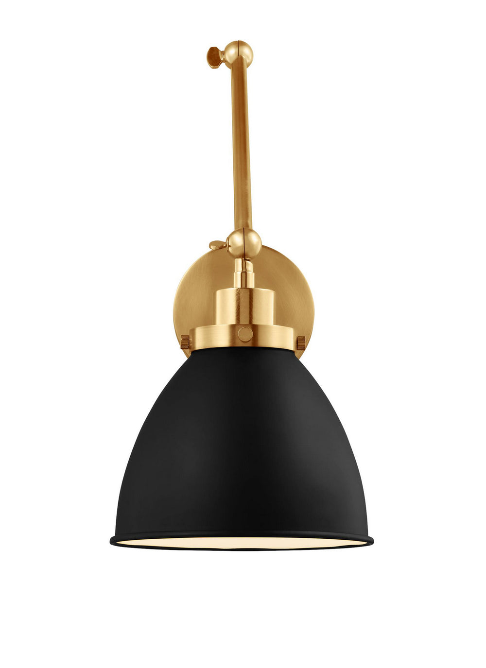 Visual Comfort Studio Canada - One Light Wall Sconce - Wellfleet - Midnight Black and Burnished Brass- Union Lighting Luminaires Decor