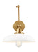 Visual Comfort Studio Canada - One Light Wall Sconce - Wellfleet - Matte White and Burnished Brass- Union Lighting Luminaires Decor