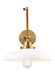 Visual Comfort Studio Canada - One Light Wall Sconce - Wellfleet - Matte White and Burnished Brass- Union Lighting Luminaires Decor