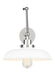 Visual Comfort Studio Canada - One Light Wall Sconce - Wellfleet - Matte White and Polished Nickel- Union Lighting Luminaires Decor
