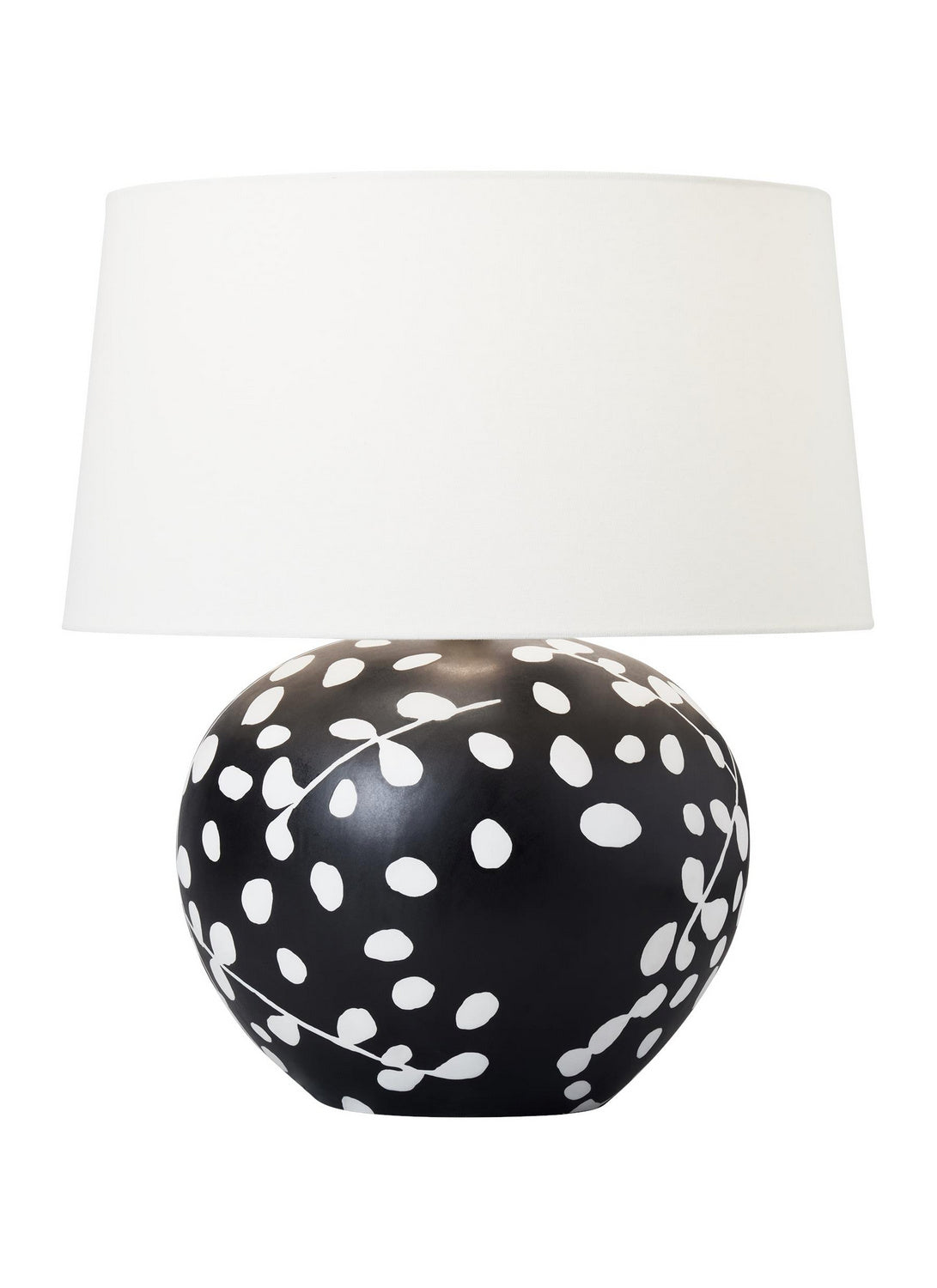 Visual Comfort Studio Canada - One Light Table Lamp - Nan - White Leather W Black Leather- Union Lighting Luminaires Decor
