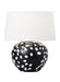 Visual Comfort Studio Canada - One Light Table Lamp - Nan - White Leather W Black Leather- Union Lighting Luminaires Decor