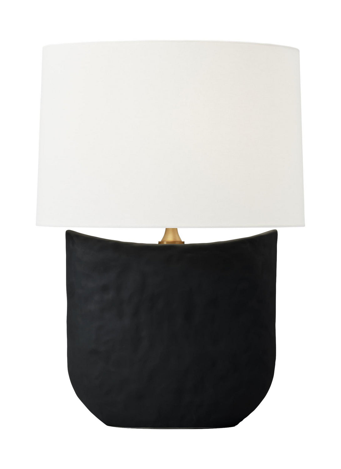 Visual Comfort Studio Canada - One Light Table Lamp - Cenotes - Rough Black Ceramic- Union Lighting Luminaires Decor