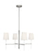 Visual Comfort Studio Canada - Four Light Chandelier - Monroe - Polished Nickel- Union Lighting Luminaires Decor