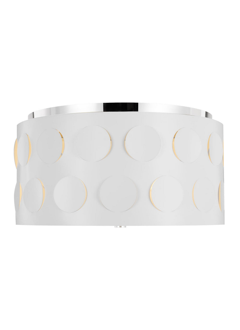 Visual Comfort Studio Canada - Three Light Flush Mount - Dottie - Polished Nickel- Union Lighting Luminaires Decor
