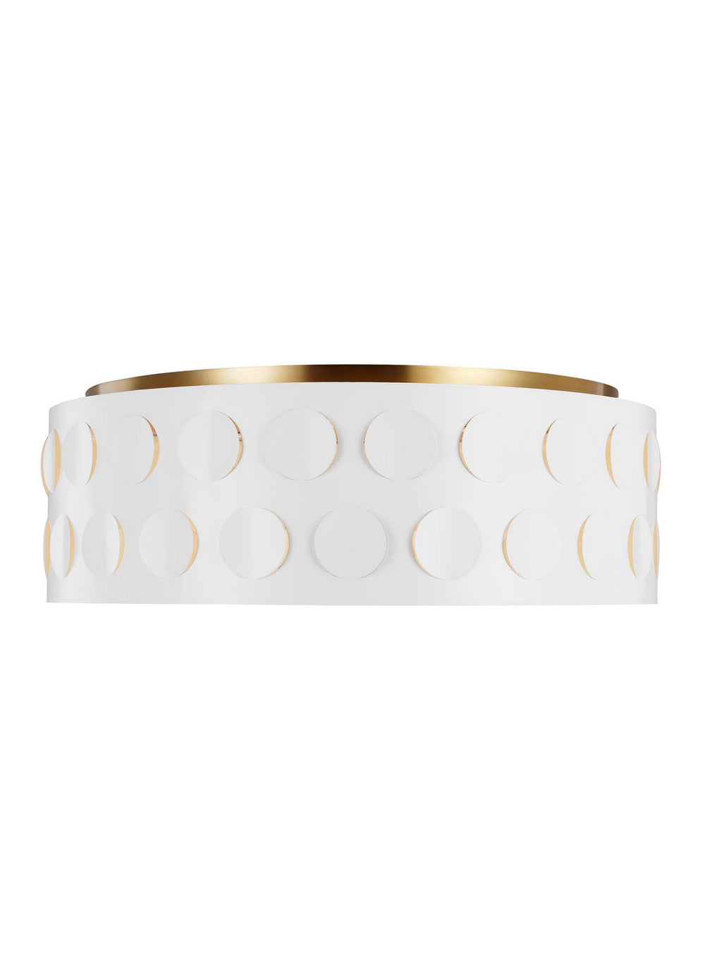 Visual Comfort Studio Canada - Four Light Flush Mount - Dottie - Burnished Brass- Union Lighting Luminaires Decor