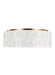 Visual Comfort Studio Canada - Four Light Flush Mount - Dottie - Burnished Brass- Union Lighting Luminaires Decor