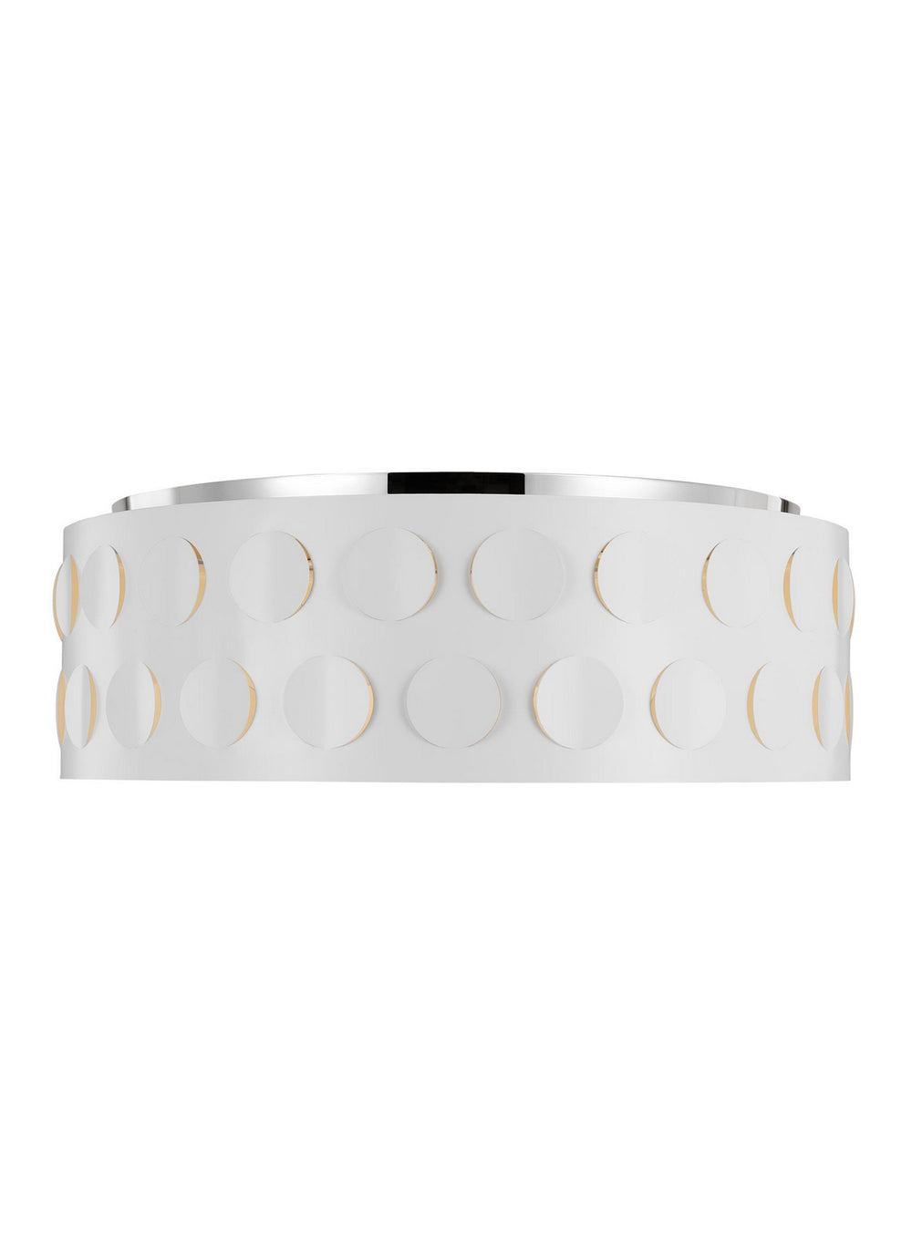 Visual Comfort Studio Canada - Four Light Flush Mount - Dottie - Polished Nickel- Union Lighting Luminaires Decor