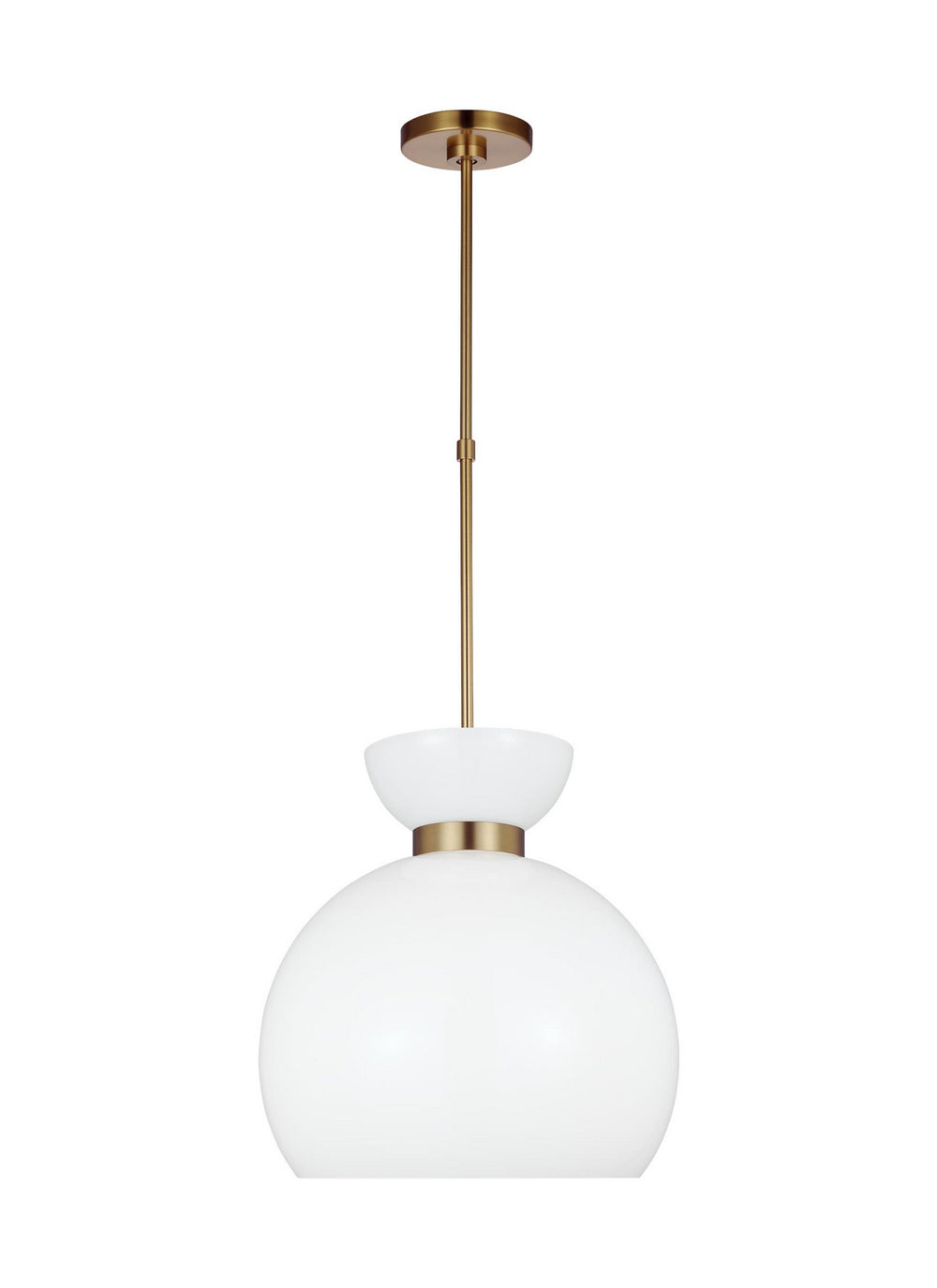 Visual Comfort Studio Canada - One Light Pendant - Londyn - Burnished Brass with Milk White Glass- Union Lighting Luminaires Decor
