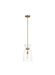 Visual Comfort Studio Canada - One Light Pendant - Londyn - Burnished Brass with Clear Glass- Union Lighting Luminaires Decor