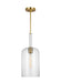 Visual Comfort Studio Canada - One Light Pendant - Monroe - Burnished Brass- Union Lighting Luminaires Decor