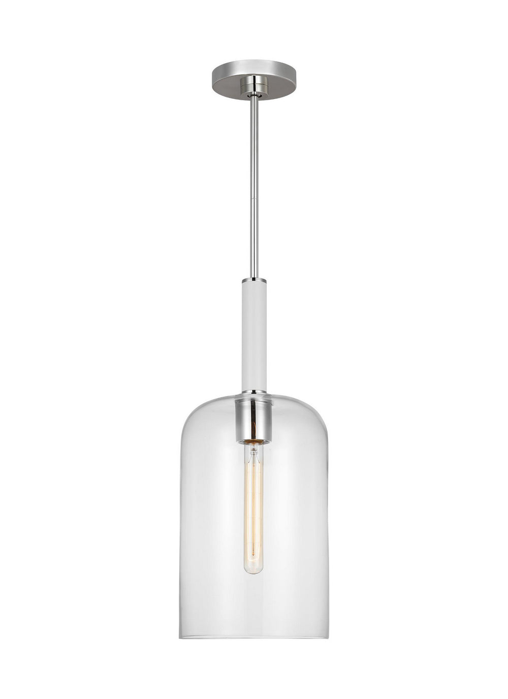 Visual Comfort Studio Canada - One Light Pendant - Monroe - Polished Nickel- Union Lighting Luminaires Decor