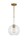 Visual Comfort Studio Canada - One Light Pendant - Monroe - Burnished Brass- Union Lighting Luminaires Decor