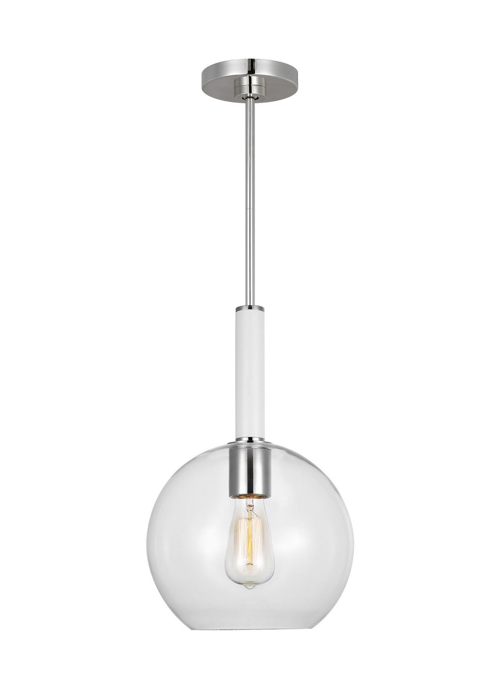 Visual Comfort Studio Canada - One Light Pendant - Monroe - Polished Nickel- Union Lighting Luminaires Decor