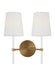 Visual Comfort Studio Canada - Two Light Wall Sconce - Monroe - Burnished Brass- Union Lighting Luminaires Decor