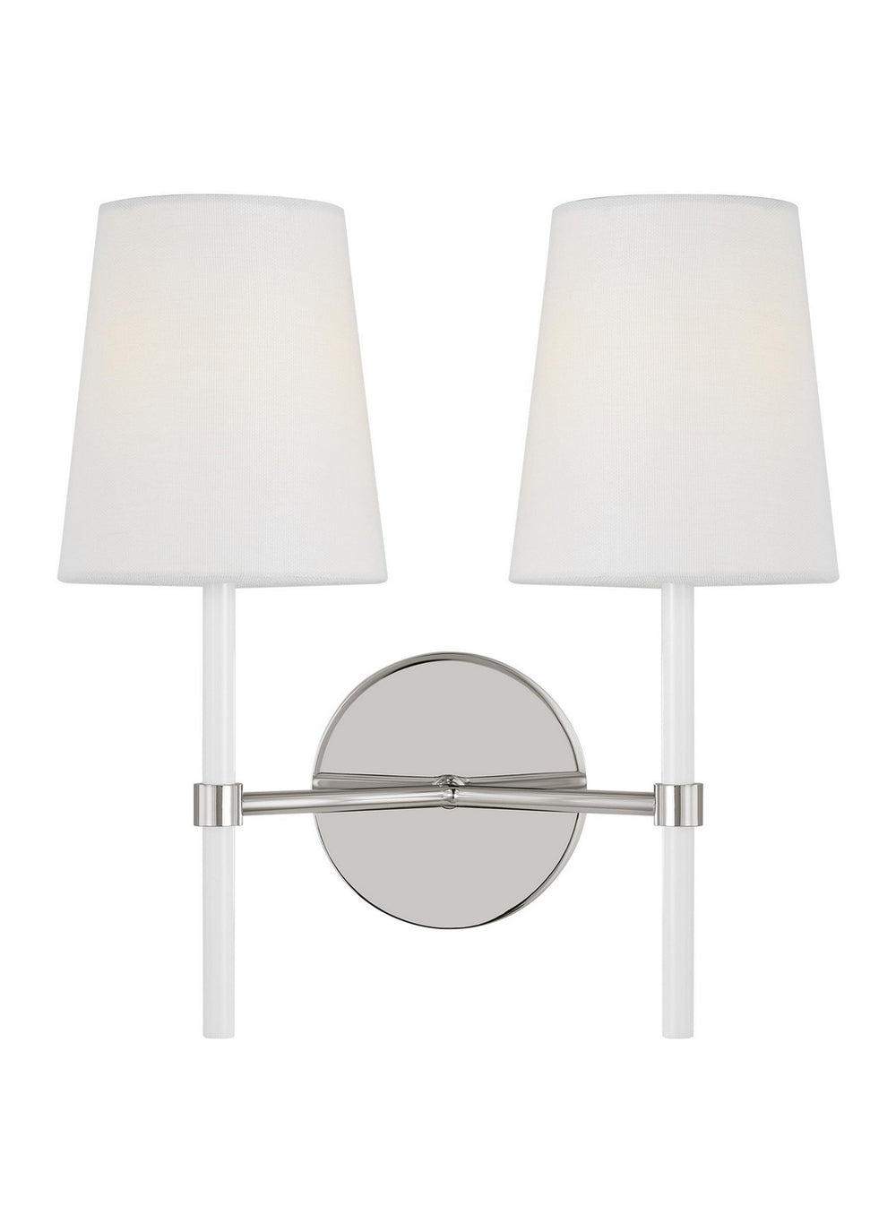 Visual Comfort Studio Canada - Two Light Wall Sconce - Monroe - Polished Nickel- Union Lighting Luminaires Decor