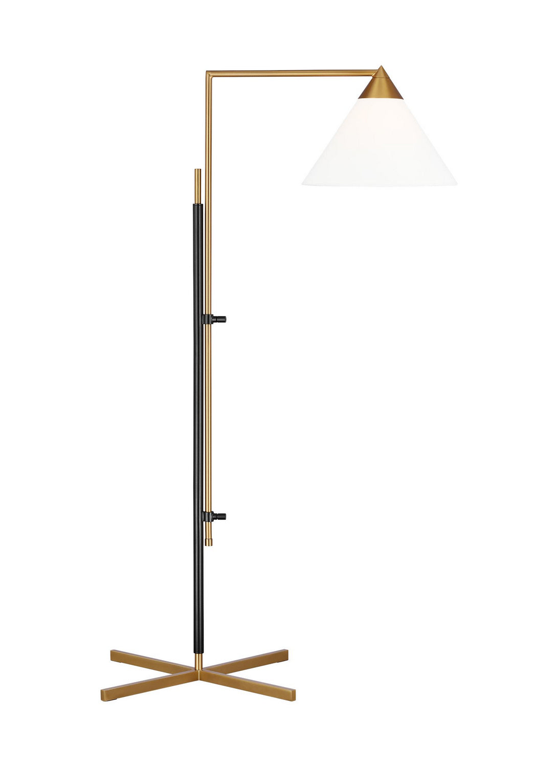 Visual Comfort Studio Canada - One Light Floor Lamp - Franklin - Burnished Brass and Deep Bronze- Union Lighting Luminaires Decor