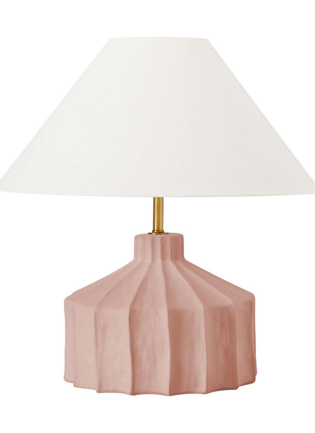 Visual Comfort Studio Canada - One Light Table Lamp - Veneto - Dusty Rose- Union Lighting Luminaires Decor