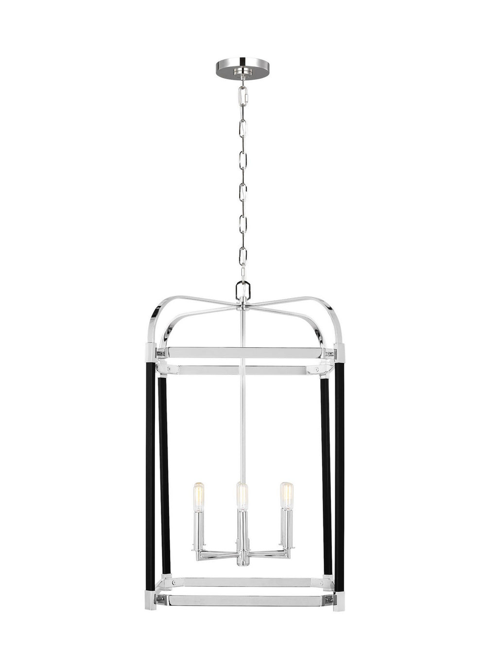 Visual Comfort Studio Canada - Six Light Lantern - Hadley - Polished Nickel- Union Lighting Luminaires Decor