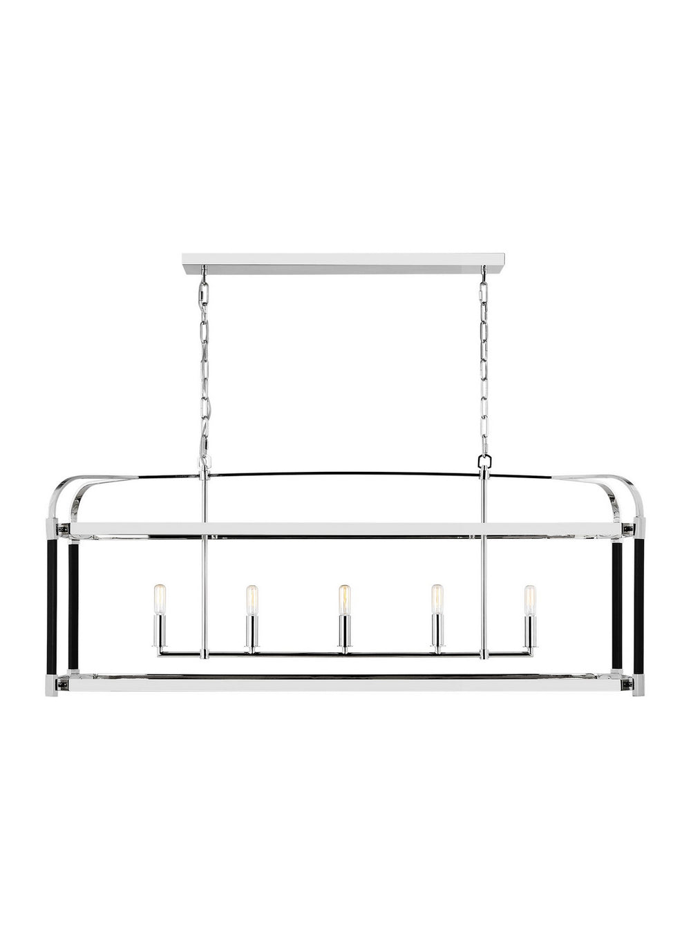 Visual Comfort Studio Canada - Five Light Chandelier - Hadley - Polished Nickel- Union Lighting Luminaires Decor
