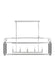 Visual Comfort Studio Canada - Five Light Chandelier - Hadley - Polished Nickel- Union Lighting Luminaires Decor