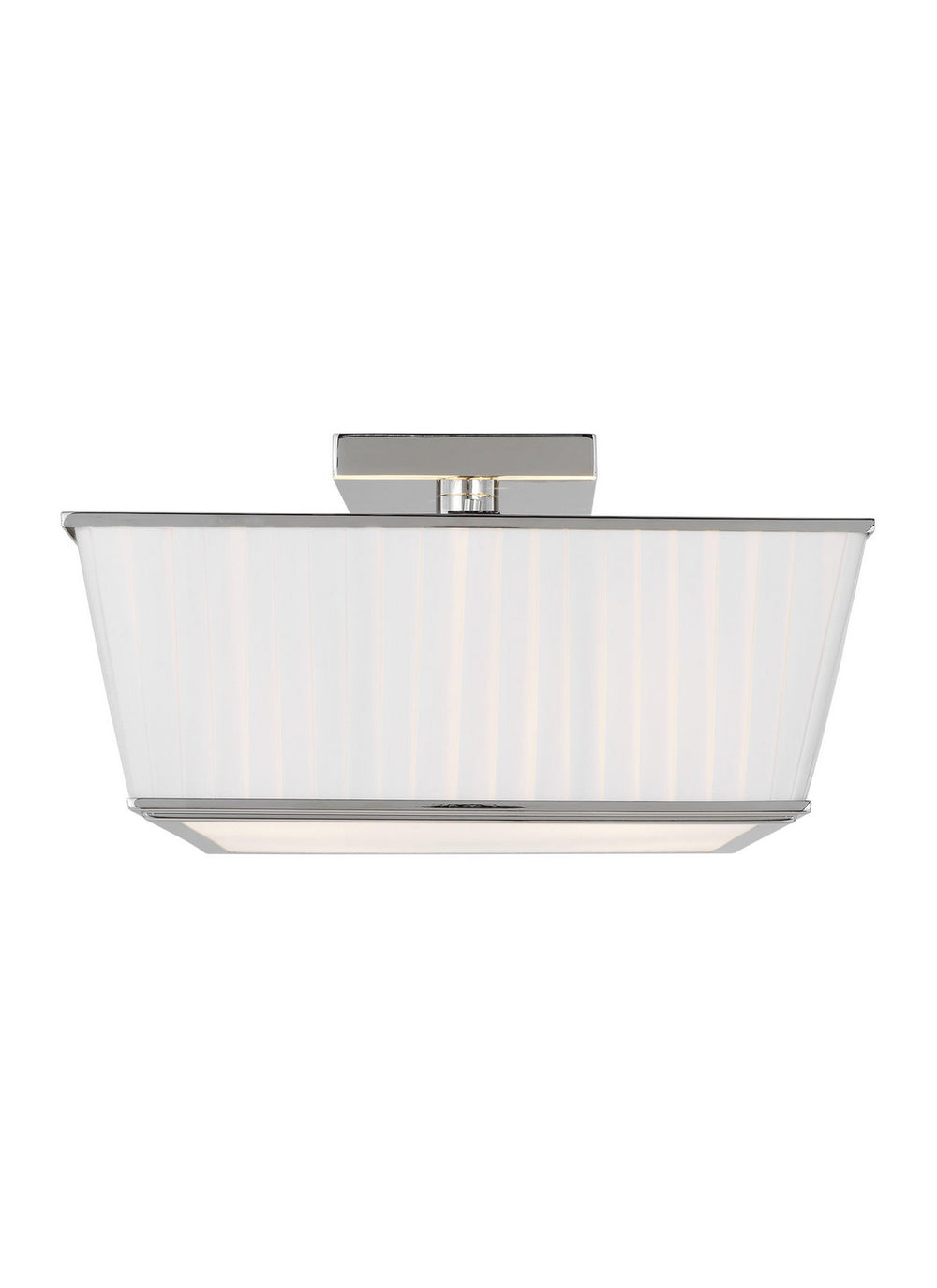 Visual Comfort Studio Canada - Four Light Flush Mount - Esther - Polished Nickel- Union Lighting Luminaires Decor