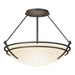 Hubbardton Forge - Two Light Semi-Flush Mount - Tryne - Natural Iron- Union Lighting Luminaires Decor