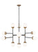 Visual Comfort Studio Canada - 12 Light Chandelier - Cafe - Satin Brass- Union Lighting Luminaires Decor