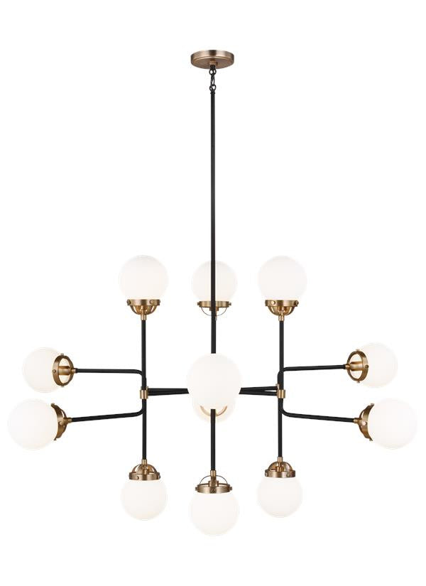 Visual Comfort Studio Canada - 12 Light Chandelier - Cafe - Satin Brass- Union Lighting Luminaires Decor