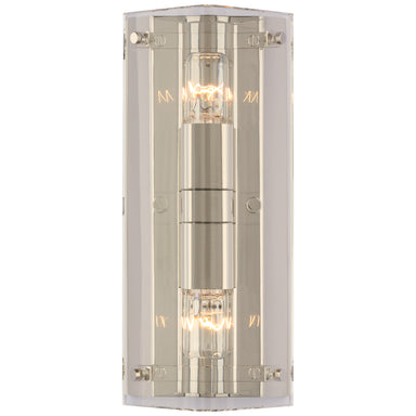Visual Comfort Signature Canada - Two Light Wall Sconce - Clayton - Crystal and Polished Nickel- Union Lighting Luminaires Decor