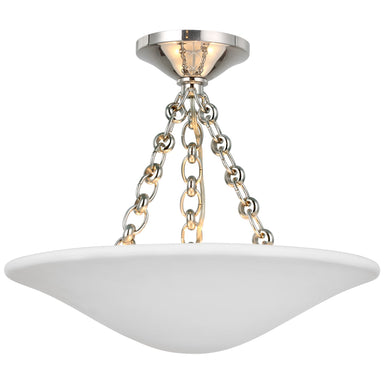 Visual Comfort Signature Canada - LED Semi Flush Mount - Mollino - Polished Nickel- Union Lighting Luminaires Decor