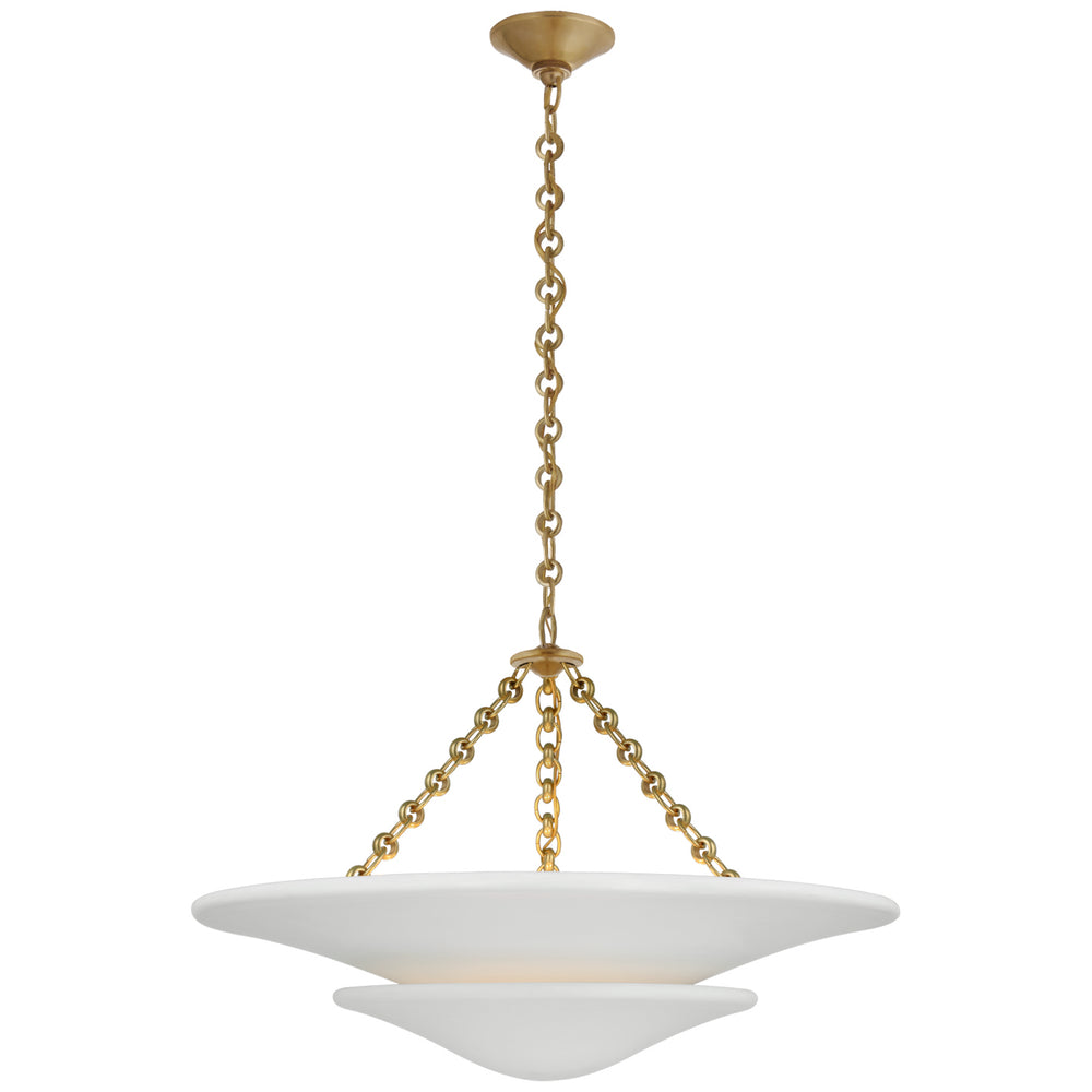 Visual Comfort Signature Canada - LED Chandelier - Mollino - Hand-Rubbed Antique Brass- Union Lighting Luminaires Decor