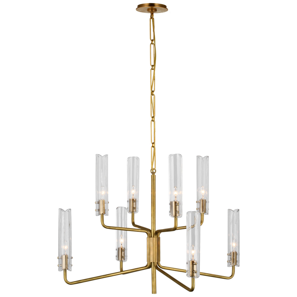 Visual Comfort Signature Canada - LED Chandelier - Casoria - Hand-Rubbed Antique Brass- Union Lighting Luminaires Decor