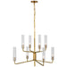 Visual Comfort Signature Canada - LED Chandelier - Casoria - Hand-Rubbed Antique Brass- Union Lighting Luminaires Decor
