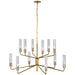 Visual Comfort Signature Canada - LED Chandelier - Casoria - Hand-Rubbed Antique Brass- Union Lighting Luminaires Decor