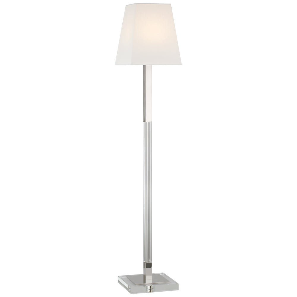 Visual Comfort Signature Canada - LED Floor Lamp - Reagan - Polished Nickel and Crystal- Union Lighting Luminaires Decor