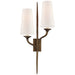 Visual Comfort Signature Canada - Two Light Wall Sconce - Iberia - Antique Bronze Leaf- Union Lighting Luminaires Decor